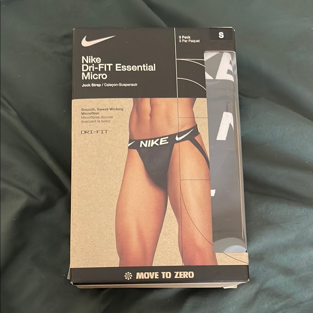 Nike Dri-FIT Essential Micro Jock Strap - Black